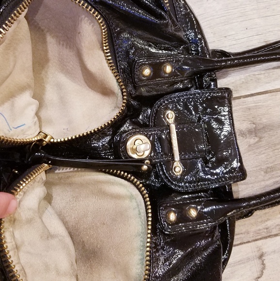 Botkier black gold patent leather handbag - Picture 7 of 7